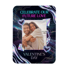 Ímã Cartão de Dia dos Namorados de Romance Cósmico Amo
