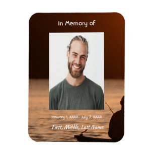 Ímã Cartão de Memória de Bolso Memorial Pescador
