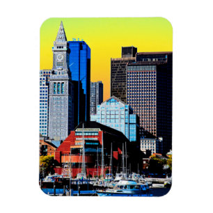 Ímã Cartão de Poster da Casa Personalizada de Boston 