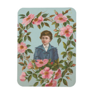 Ímã Cartão de São Valentim Alemão Antigo Kitsch, 1884