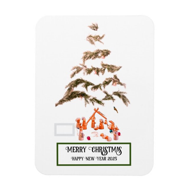 Ímã Cartão de saudação dobrado (Vertical)