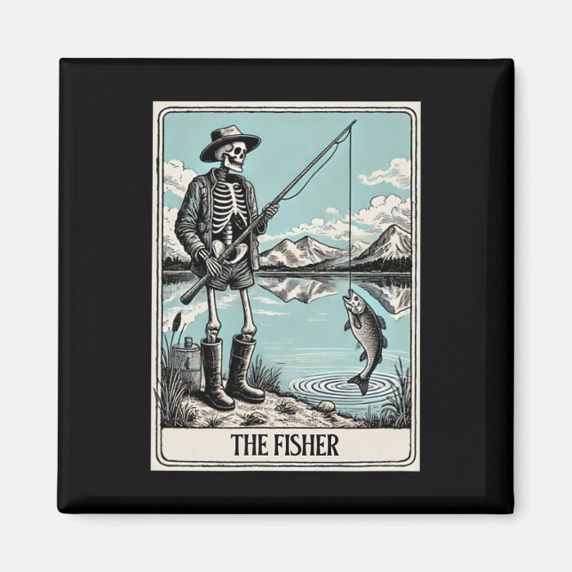 Imã Cartão De Tarô Para Pescadores De Pesca (Frente)
