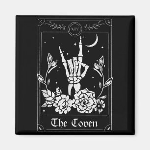 Imã Cartão de Tarot de Casamento The Coven Halloween