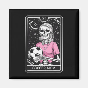 Imã Cartão de Tarot de Mãe de Futebol Retro Vintage