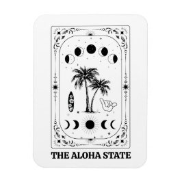 Ímã Cartão de Tarot Havaí Estado Aloha Celestial Lembr