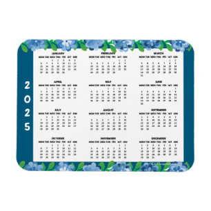 Ímã Cartão Magnético 2025 para o Calendário da Apple d