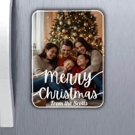 Ímã Cartão Magnético - Cartão de Natal com Foto de Fam