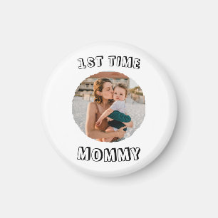 Imã Cartão personalizado para a primeira vez da Mamãe