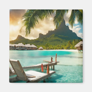 Imã Cartão postal de Bora Bora (Bora Bora d)
