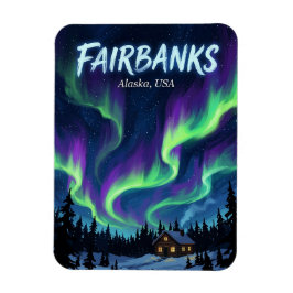 Ímã Cartão Postal de Fairbanks Alasca