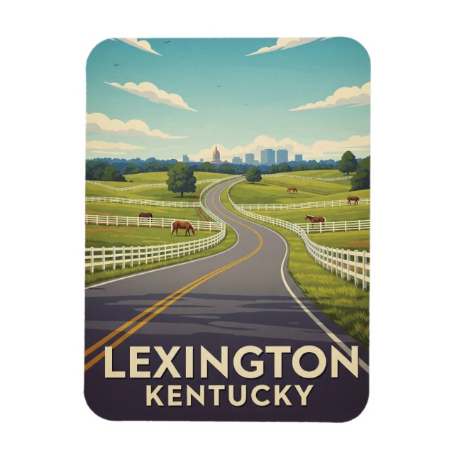 Ímã Cartão postal de Kentucky (Vertical)