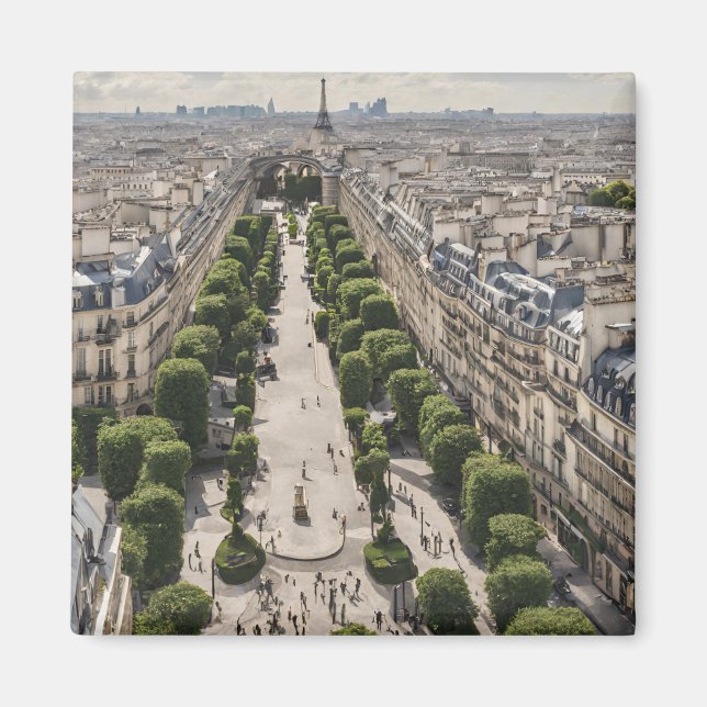 Imã Cartão Postal de Paris (Frente)