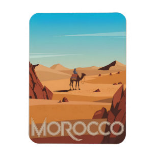 Ímã Cartão postal de viagem para Marrocos presente de