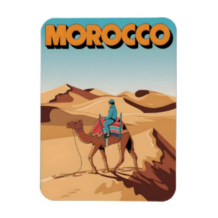 Ímã Cartão postal de viagem para Marrocos presente de