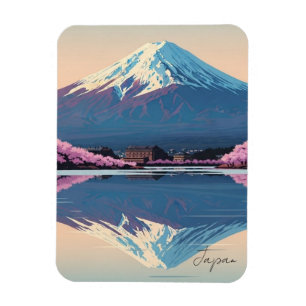 Ímã Cartão Postal do Japão Monte Fuji Fujisan