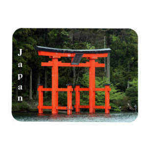 Ímã cartão postal do japonês torii