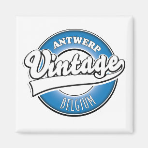 Imã Cartão postal do logotipo antigo de Antuérpia Bélg