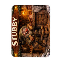 Cartão postal do Yule Lad islandês atarracado