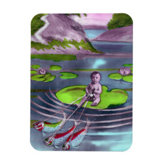 Ímã Cartão postal francês da April Fool Vintage