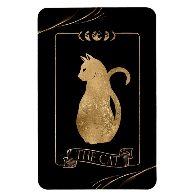 Ímã Cartão Tarot Cat (Vertical)