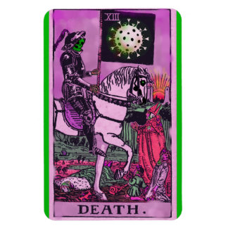 Ímã Cartão Tarot de Death Coronavirus