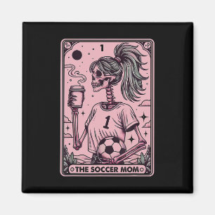 Imã Cartão Tarot de Mãe de Futebol Feminino, Mãe de Fu