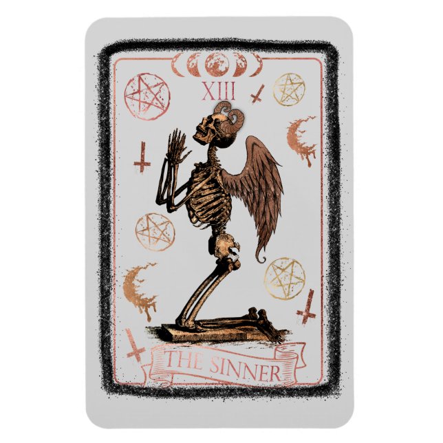 Ímã Cartão Tarot Sinner (Vertical)
