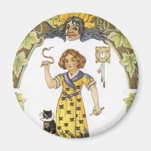 Imã Cartão Vintage Halloween