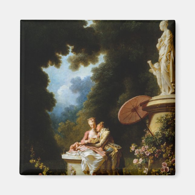 Imã Cartas de amor por Jean Honore Fragonard (Frente)