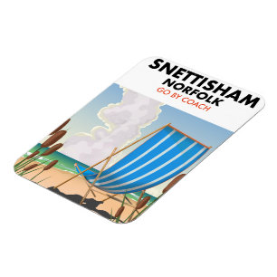 Ímã cartaz da praia de Snettisham Norfolk