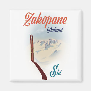 Imã Cartaz de esqui Zakopane Polônia