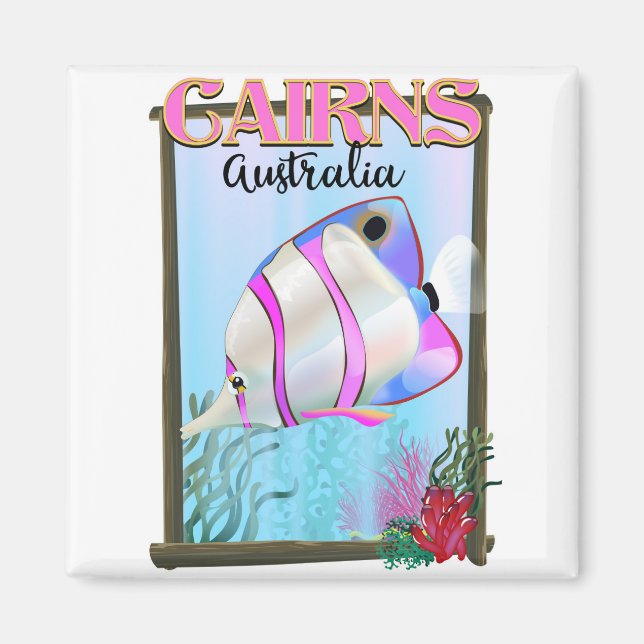 Imã Cartaz de férias Cairns Austrália (Frente)