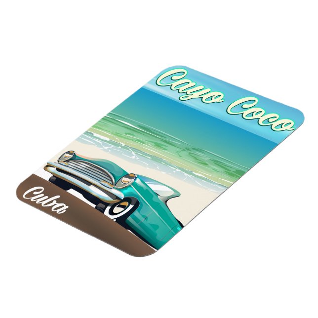 Ímã Cartaz de férias cubano Cayo Coco (Left Side)