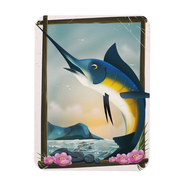 Ímã Cartaz de pesca (Vertical)