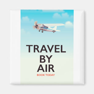 Imã Cartaz de viagem aérea