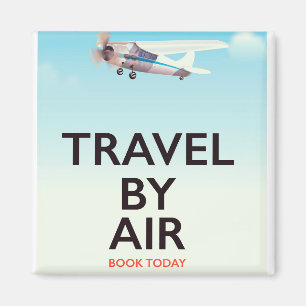 Imã Cartaz de viagem aérea