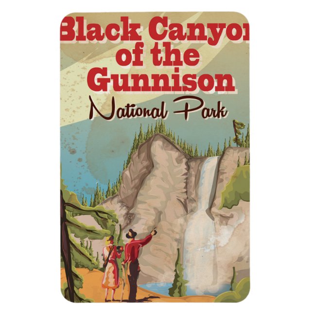 Ímã Cartaz de Viagem Antigo Bryce Canyon (Vertical)