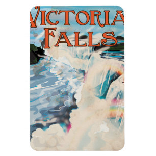 Ímã Cartaz de viagem antigo das Cataratas Vitória