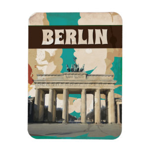 Ímã Cartaz de Viagem Antigo de Berlim