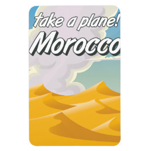 Ímã Cartaz de viagem antigo de Marrocos