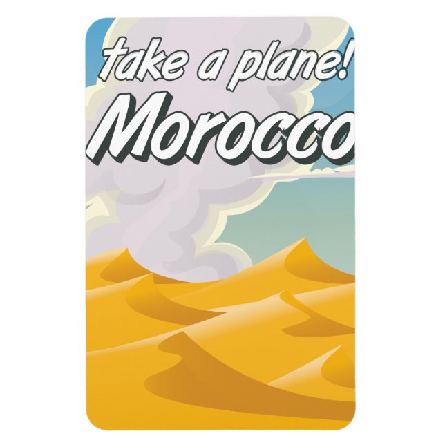 Ímã Cartaz de viagem antigo de Marrocos (Vertical)
