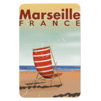 Cartaz de viagem antigo de Marselha França