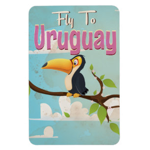 Ímã Cartaz de Viagem Antigo do Uruguai