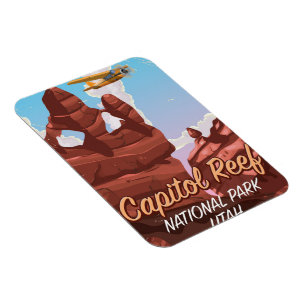 Ímã Cartaz de viagem ao Parque Nacional Capitol Reef