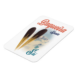 Ímã Cartaz de viagem Baqueira Espanha