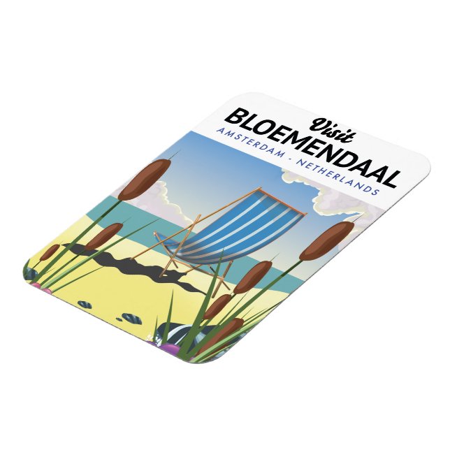 Ímã Cartaz de viagem Bloemendaal Amsterdã (Left Side)