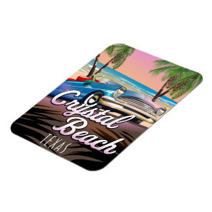 Ímã Cartaz de viagem Crystal Beach Texas