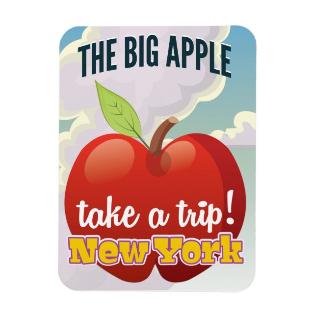 Ímã Cartaz de viagem da Grande Maçã de Nova York (Vertical)