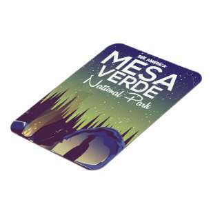 Ímã Cartaz de viagem de acampamento do Parque Nacional
