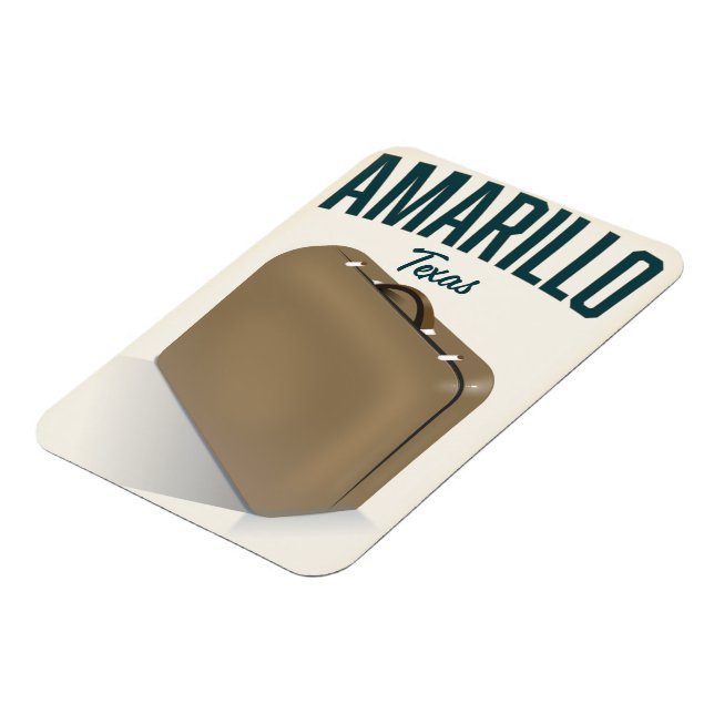 Ímã Cartaz de viagem de Amarillo texas (Left Side)